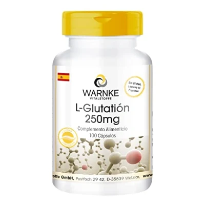 Imagen de L Glutatión 250mg reducido 100 cápsulas Warnke Vitalstoffe Calidad de farmacia alemana