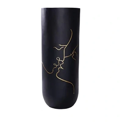 Imagen de Jarrón DKD Home Decor Negro Resina Moderno (35 x 35 90 cm)