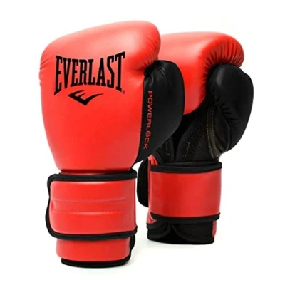 Imagen de Everlast Powerlock 2R Guantes De Boxeo para Entrenamiento, Rojo, 283 G (10 Oz)