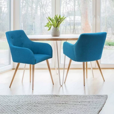 Imagen de Sillones escandinavos azul pato