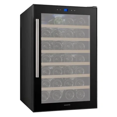 Imagen de Infiniton Vinoteca WCL 28T (G, Capacidad hasta 28 Botellas, 6 Estantes de Madera, Display LED, Puerta Cristal, Nevera para vinos)