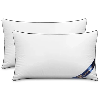 Imagen de Utopia Bedding Set de, Relleno de cojín para Cama y como Cojines Decorativos, sofá, Decorativos sofá (Blanco, Unidad 2 30x50 cm)