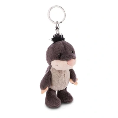 Imagen de NICI Llavero Topo 10cm Gris Colgante Animal de Peluche para Colgar en la Llave, Bolso, Mochila, y Mucho más, niños Adultos, una excelente Idea Regalo