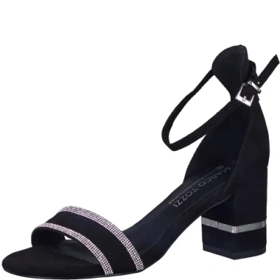 Imagen de Marco Tozzi Sandalias Para Mujer 2 88314 30, Sandalia con talón Mujer, Peine Negro, 37 EU