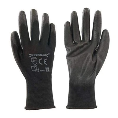 Imagen de Silverline Tools 885924 Guantes con Palmade Color Negro, M 9