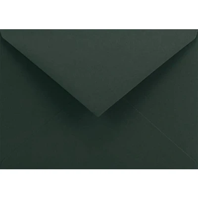 Imagen de Netuno 100 sobres de color verde bosque negro DIN C6, 114 x 162 mm, 120 g, ecológicos, multicolor, para invitaciones cumpleaños, tarjetas regalo, papel