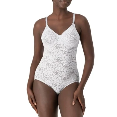 Imagen de Body Bali para mujer, de encaje suave blanco