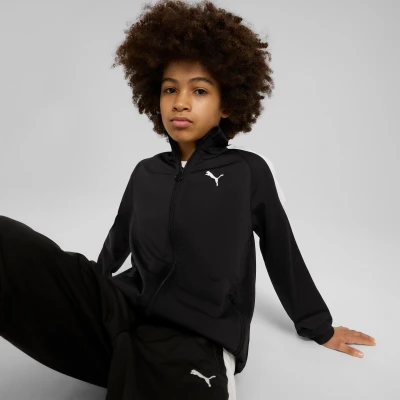 Imagen de Puma Always ON Track Unisex Chaqueta de entrenamiento para niños, Talla: 13 14a (14), Black