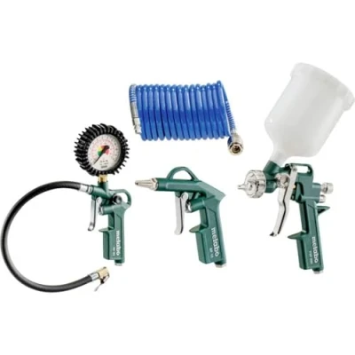 Imagen de Metabo LPZ 4 Set Contenido: Pistola de Aire comprimido, inflador Juego Accesorios compresor Piezas