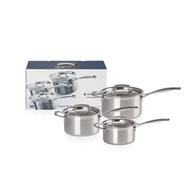 Imagen de Le Creuset Set de cacerola acero inoxidable 3 capas piezas, 96209000001000