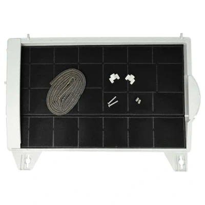 Imagen de vhbw 1x Filtro de carbón activado compatible con Bosch DHU655U/04, DHU656UFF/01, DHU656UFF/02, DHU665U/01 campanas cocina 45 x 32 4 cm