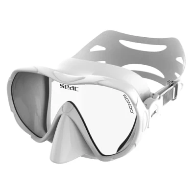 Imagen de SEAC Rondò, Máscara de Buceo y Snorkeling sin Marco, con Lente Única Silicona, Volumen Reducido, Hidrodinámica Ultraligera