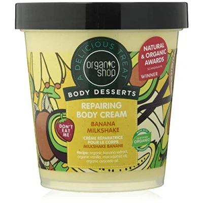 Imagen de Organic Shop Crema Corporal Reparadora de Batido Plátano 450 ml