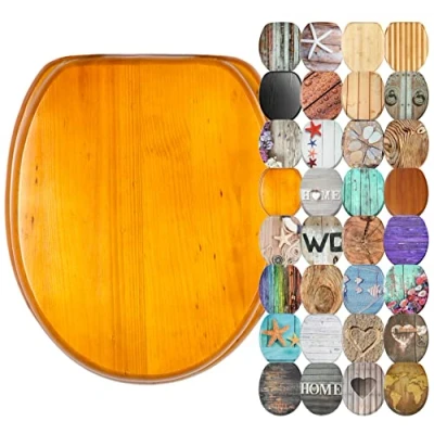 Imagen de Sanilo Tapa de inodoro con cierre suave, gran selección atractivos asientos para WC y duradera madera (Wood)