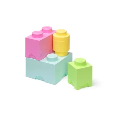 Imagen de Room Copenhagen R.C. Lego 40150802 Ladrillo de Almacenamiento (4 Unidades), Color Pastel
