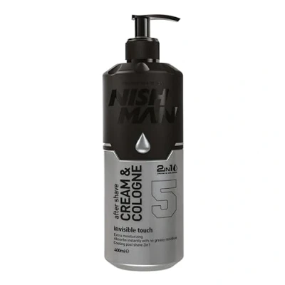 Imagen de NISHMAN 05 After Shave Cream &amp; Cologne Invisible Touch Silver 400 ml XL