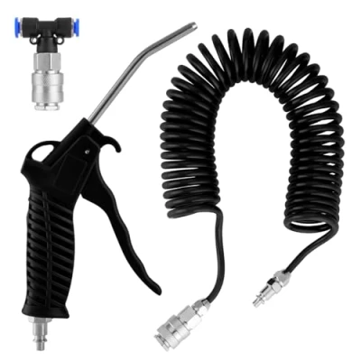 Imagen de Fippy Pistola de Aire para Camiones con Manguera Retroceso 5 Metros(5 * 8mm), Plumero Conector, Negro