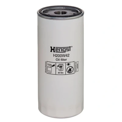 Imagen de HENGST FILTER H200W42 Filtro de aceite 1 1/8 16UN enroscable
