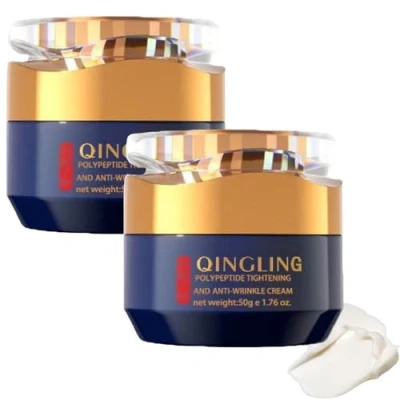 Imagen de Qingling Crema Para Arrugas, Wrinkle Removal Cream, Polypeptide Tightening And Anti Face Cream For Women Men (2pcs)