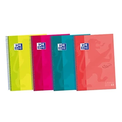 Imagen de Oxford Touch Pack de 5 cuadernos espiral tapa extradura, A4+