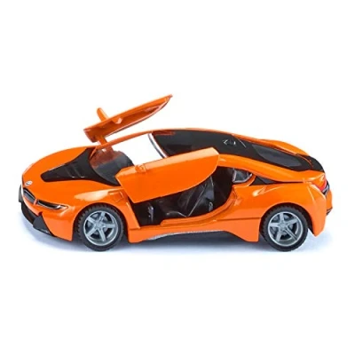 Imagen de siku 2348 Coche deportivo BMW i8 LCI, Ruedas desmontables, 1:50, Metal/Plástico, Naranja/Negro