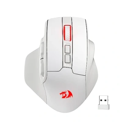 Imagen de Redragon M806,Ratón inalámbrico para juegos, construcción ergonómica de agarre natural, software compatible con teclas bricolaje y retroiluminación