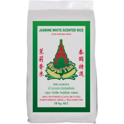 Imagen de ROYAL THAI RICE Arroz Jazmín Grano Largo 1 X 18 KG