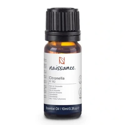 Imagen de Naissance Aceite Esencial de Citronela (No. 182) 10ml Puro, Natural &amp; No Diluido Para Quemador, Humificador, Aromaterapia, Difusor, Masajes Velas, Jabon, Baño
