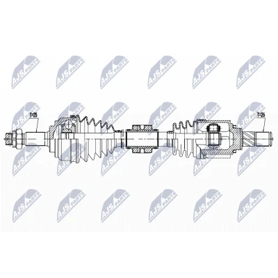 Imagen de Semi eje NTY NPW NS 136