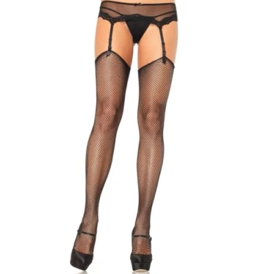 Imagen de Leg Avenue Medias de la Correa Color Negro 1 Unidad