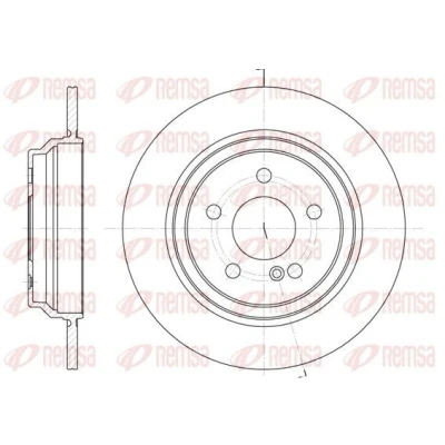 Imagen de REMSA 6864.00 Disco de freno Eje trasero 300, 300 11 5 macizo MERCEDES BENZ: Clase S Berlina