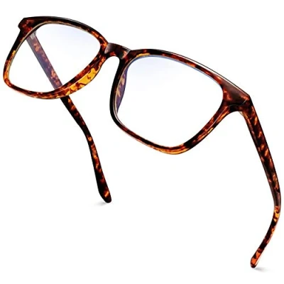 Imagen de Joopin Gafas Luz Azul Hombre y Mujer para Ordenador Lentes Antireflejantes con Filtro de sin Graduación Bloqueo Leopardo