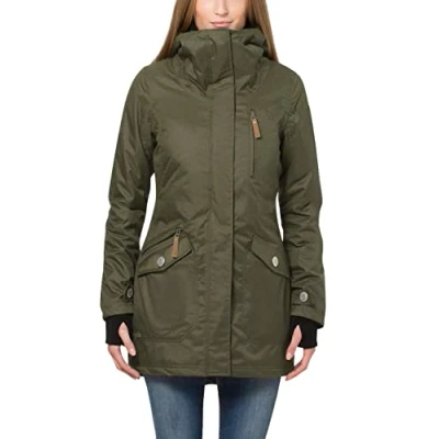 Imagen de Berydale Parka de Mujer Resistente al Agua y Viento, Verde, XXL
