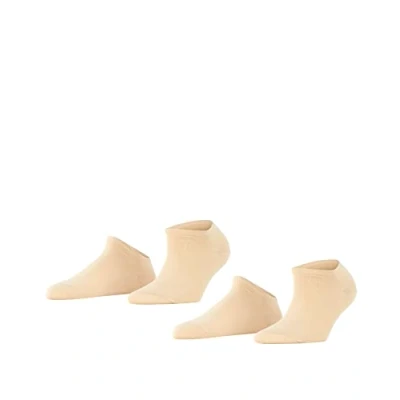 Imagen de ESPRIT Uni 2 Pack W SN algodón corte unicolor pares, Calcetines cortos Mujer, Azul (Jeans Melange 6458), 35 38
