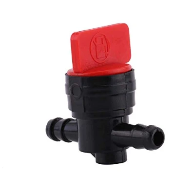 Imagen de grifo de combustible universal encendido/apagado, válvula plástico 6 mm en línea con encendido/apagado apto para 1/4 manguera