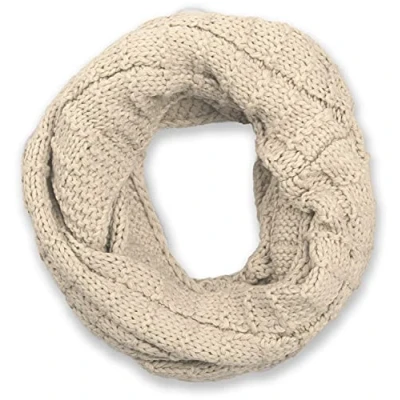 Imagen de styleBREAKER fular de tubo punto a cuadros, fino monocolor, chal invierno, unisex 01018154, color:Beige