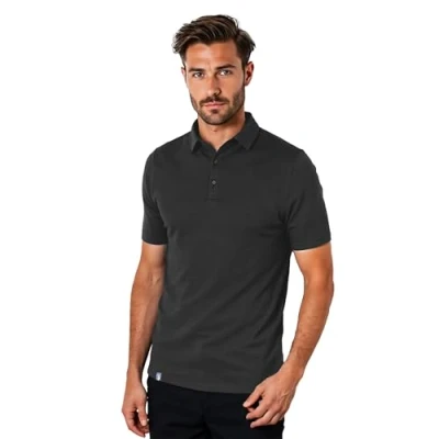 Imagen de ALPIN LOACKER Camiseta de Manga Corta con Lana Merino Suave, Secado Rápido y Termorreguladora para Deportes, Senderismo, Escalada, Trekking Esquí Hombre Polo