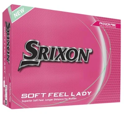 Imagen de Srixon Soft Feel Lady Pelota de Golf para Damas Baja compresión y despegue Alto fácilTacto Ultra Suave Ideal balanceos moderados Mayor precisión