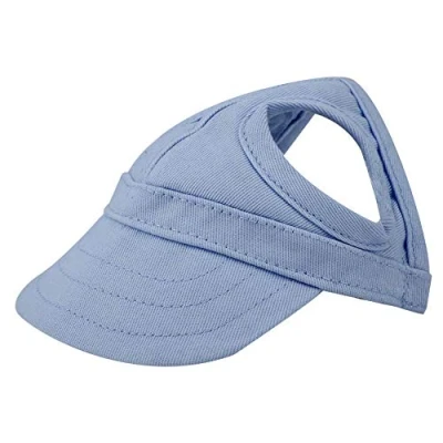 Imagen de gorra de béisbol para mascotas, perro, gato, al aire libre, rayas ajustables, verano, viaje, deporte, sombrero multiusos, embalaje socialme eu (azul M)
