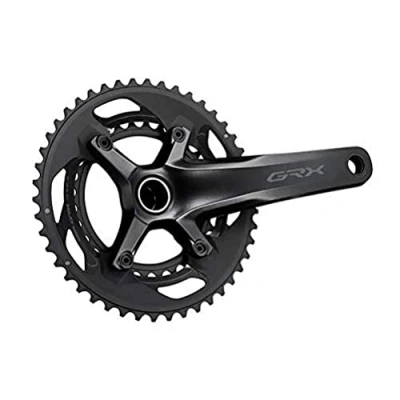 Imagen de SHIMANO FC RX600 Juego de bielas Gravel GRX 2x11S 46/30 Dientes x 172,5, Unisex Adult, Black, Teeth