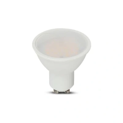 Imagen de V TAC Bombilla LED GU10 10W (Equivalente a 70W) 1000 Lumen 4000K Blanco Neutro Apertura del Haz de Luz 100 cubierta satinada Máxima Eficiencia y Bajo Consumo