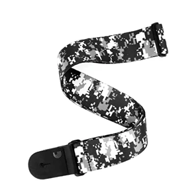 Imagen de Planet Waves Digital Camo Correa de guitarra, bajo, color negro