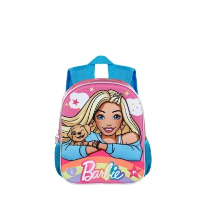 Imagen de Karactermania Barbie Rainbow Small 3D Mochila escolar para niños, Talla: One Size, Rosa