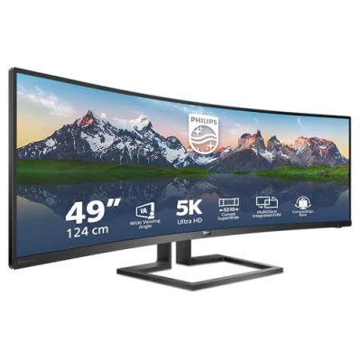 Imagen de Philips Monitors 498P9/00, 49&quot; Curved 1800R, SuperWide, 70Hz, VA, Adaptive Sync (5120x1440, 450 cd/m, HDMI 2x2.0, Displayport 1x1.4), negro