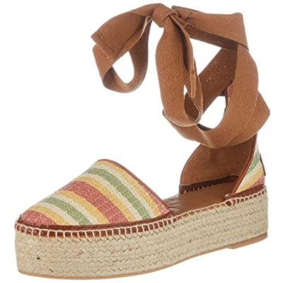 Imagen de Shabbies Amsterdam Shs1104, Sandalia Mujer, Stripe Cherry, 42 EU