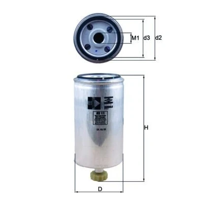 Imagen de MAHLE ORIGINAL KS 11 Filtro Combustible enroscable DAF: CF 75, XF 95