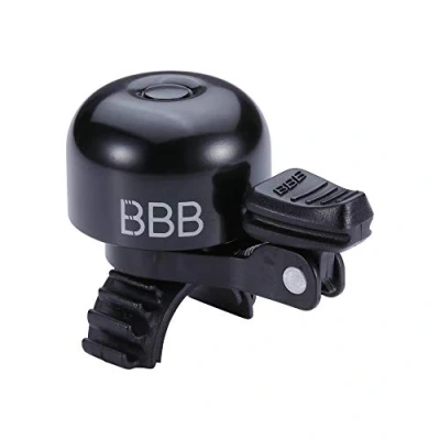 Imagen de BBB Loud &amp; Clear Timbre Grande Alto Volumen Correa de liberación rápida para Bicicletas Carretera, montaña y Carreras, Klingel Loud&amp;Clear Deluxe, Schwarz, 2.905.051.501, Negro