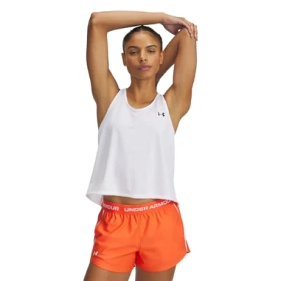 Imagen de Under Armour Tech Swing Tank Top Chaqueta, Blanco y Negro, M para Mujer