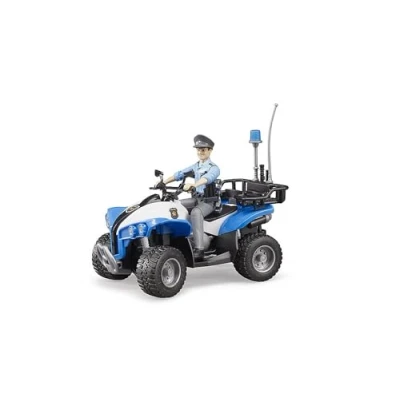 Imagen de bruder 63010 Quad de policía con y equipo, vehículo todo terreno, rescate