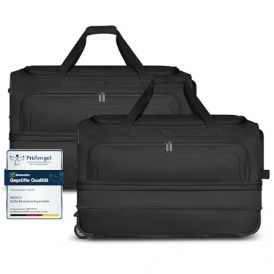 Imagen de Artículos habituales Duffle Essentials Exp., Negro , 2er SET L+L erweiterbar, Bolsa de viaje exp. Con ruedas